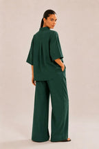 Green whimsy cotton coord set