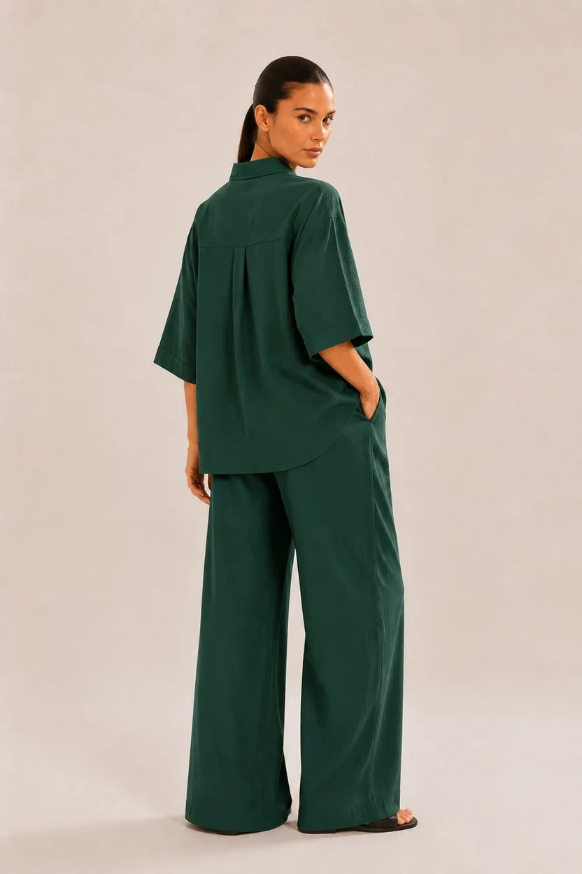 Green whimsy cotton coord set