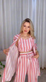 Mono Rose Pink Stripe 3-Piece Co-Ord Set