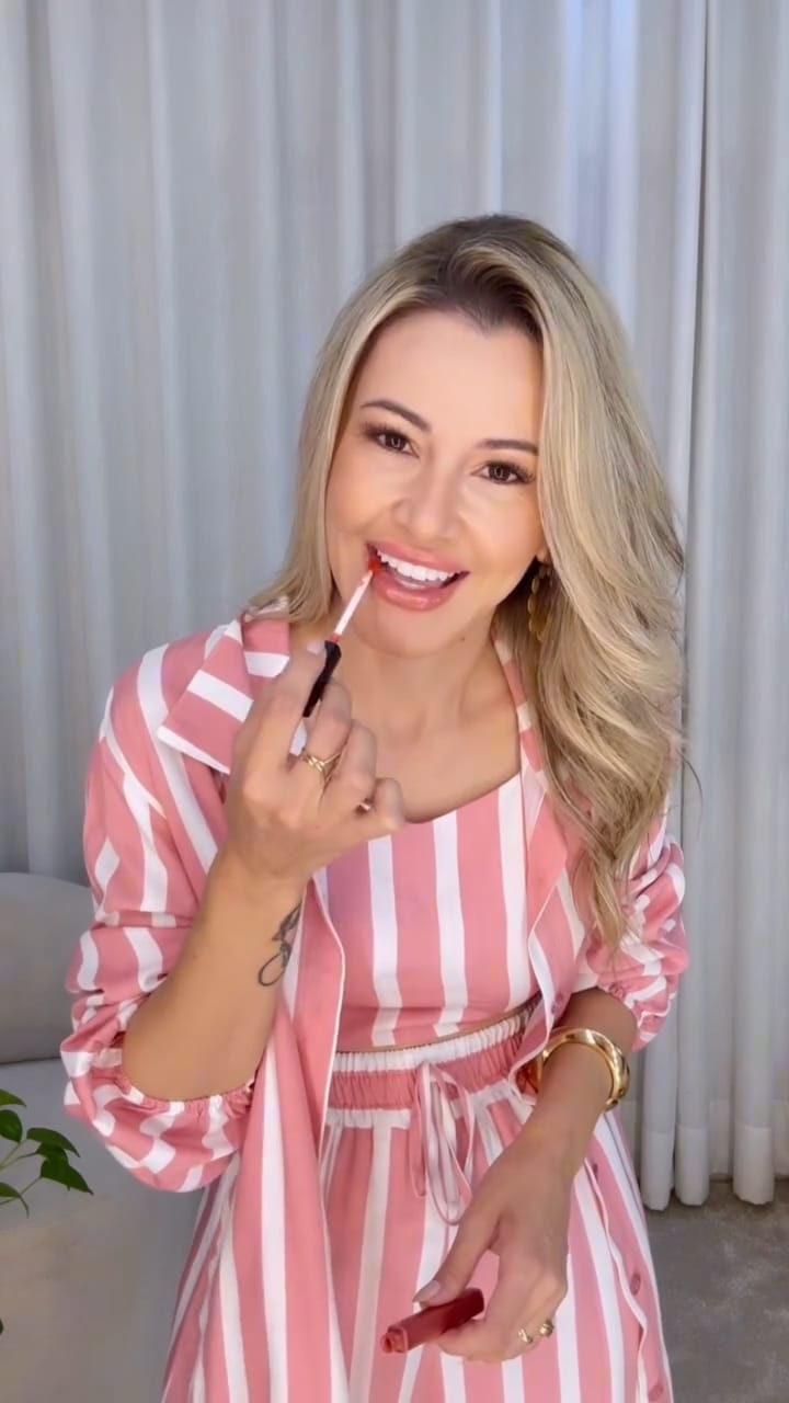 Mono Rose Pink Stripe 3-Piece Co-Ord Set