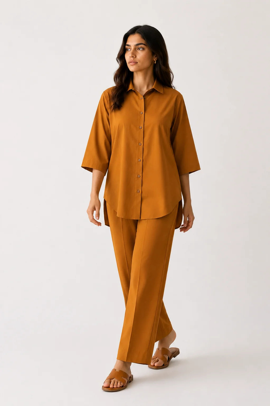 Flamingo Mustard Yellow Co-Ord Set