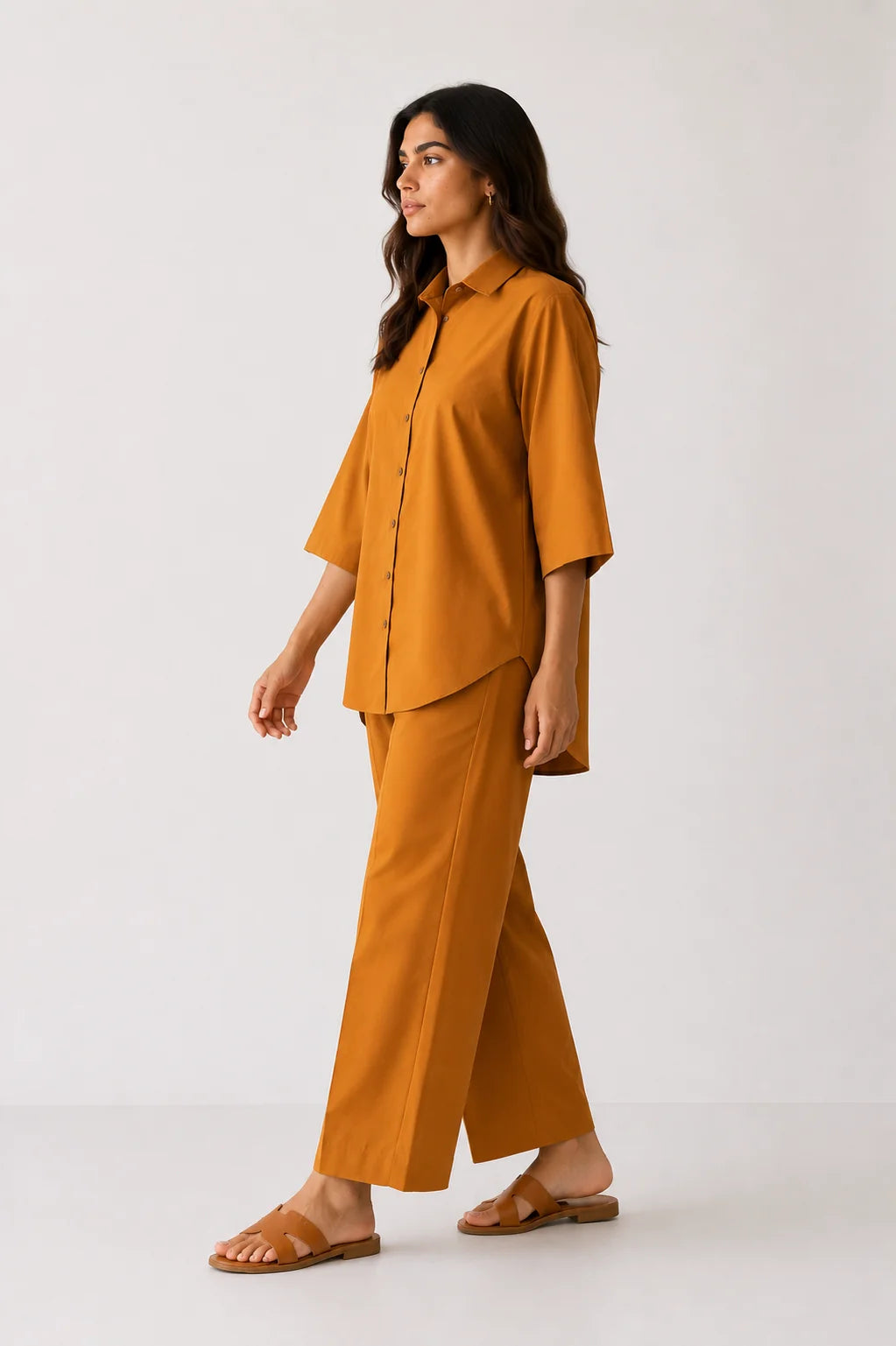 Flamingo Mustard Yellow Co-Ord Set