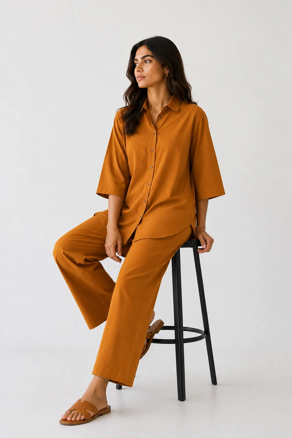 Flamingo Mustard Yellow Co-Ord Set