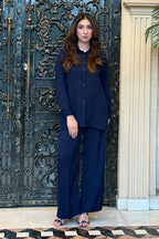Flamingo Navy Blue Co-Ord Set